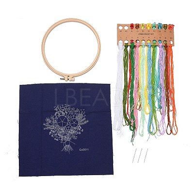 DIY Bouquet Pattern Embroidery Kit LS-DIY-O021-14B-1