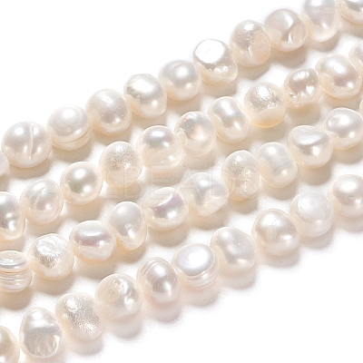 Natural Cultured Freshwater Pearl Beads Strands PEAR-I004-08A-1