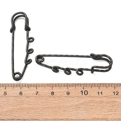 304 Stainless Steel Safety Pins Brooch Findings STAS-C181-01C-B-1