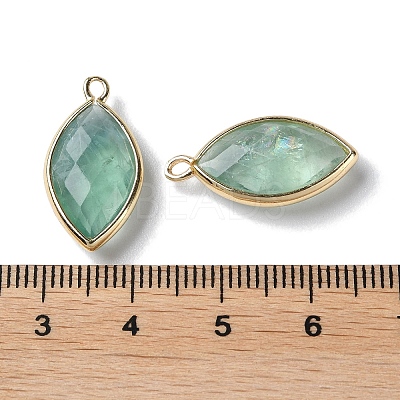 Natural Green Fluorite Pendants G-B009-01G-V-1