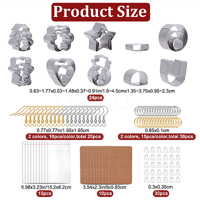 DIY Christmas Earring Making Finding Kit DIY-WH0387-96-1