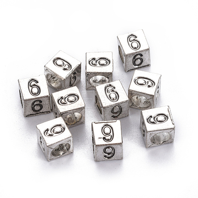 Alloy European Beads PALLOY-WH0065-52I-1