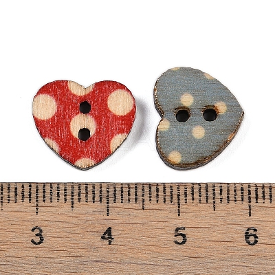 Wooden Buttons BUTT-K005-13x15mm-1