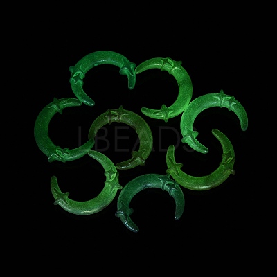 Luminous UV Plating Opaque Acrylic Beads OACR-N160-46-1