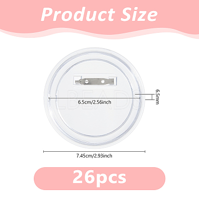 Acrylic Button Pin Badge FIND-WH0111-716-1
