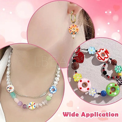 8Pcs 8 Styles Handmade Porcelain Enamel Beads PORC-YW0001-63-1