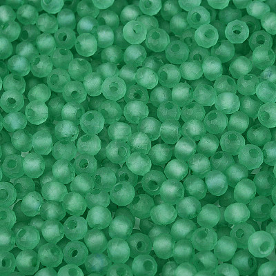 FGB Frosted Transparent Glass Seed Beads SEED-N013-04A-09-1