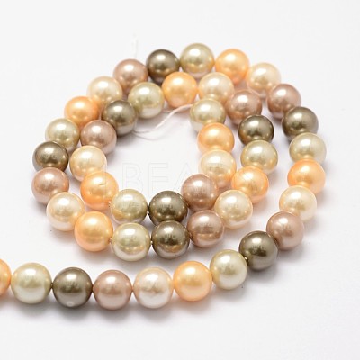 Shell Pearl Bead Strands X-BSHE-L017-12-1