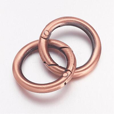 Alloy Spring Gate Rings PALLOY-H244-R-1