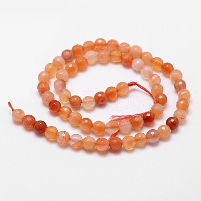 Natural Red Agate Beads Strands X-G-D840-34-6mm-1