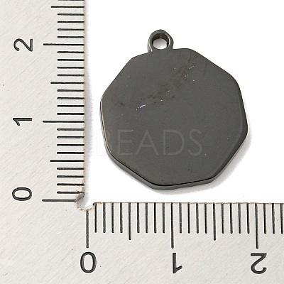 Ion Plating(IP) 304 Stainless Steel Pendants STAS-D025-07B-1