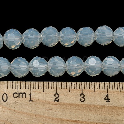 Imitation Jade Glass Beads Stands EGLA-A035-J8mm-D06-1