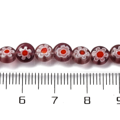 Handmade Millefiori Lampwork Beads Strands LAMP-G164-11J-1