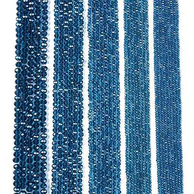 Electroplate Glass Beads Strands EGLA-A044-T2mm-A27-1