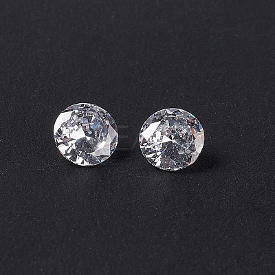 Clear Grade A Diamond Shaped Cubic Zirconia Cabochons X-ZIRC-M002-5mm-007-1