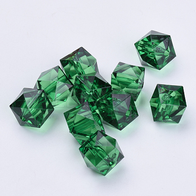 Transparent Acrylic Beads X-TACR-Q259-8mm-V17-1