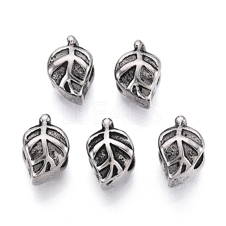 304 Stainless Steel European Style Large Hole Beads STAS-T072-111AS-1