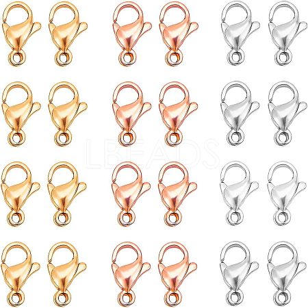 PVD Vacuum Plating 304 Stainless Steel Lobster Claw Clasps STAS-UN0006-26-1