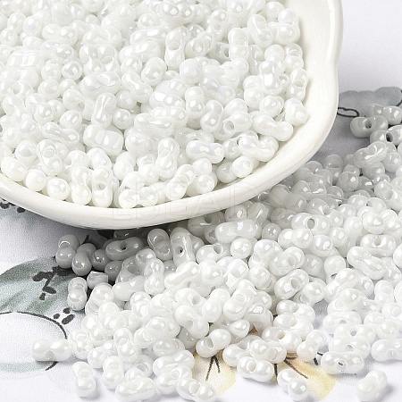 Opaque Colours Luster Glass Seed Beads SEED-B001-01A-12-1