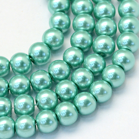 Baking Paint Glass Pearl Bead Strands HY-Q003-3mm-32-1