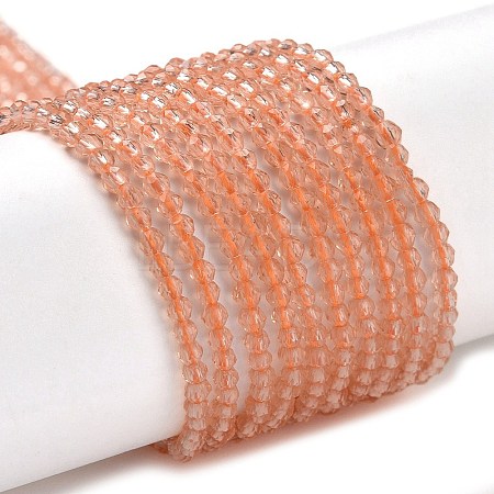 Transparent Glass Beads Strands GLAA-H021-03-03-1