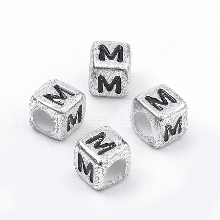 Plated Acrylic Beads X1-PB43C9308-M-1