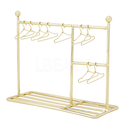 SUPERFINDINGS Iron Doll Clothes Rack & Hangers DJEW-FH0001-16A-1