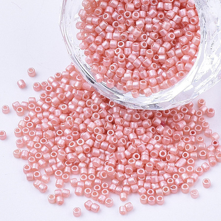 Pearlized Cylinder Seed Beads SEED-Q036-02A-E08-1