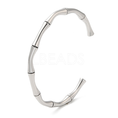 Non-Tarnish 304 Stainless Steel Cuff Bangles BJEW-H588-01P-1