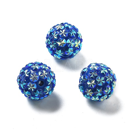 Acrylic Rhinestone Ball Beads OACR-A035-01E-1