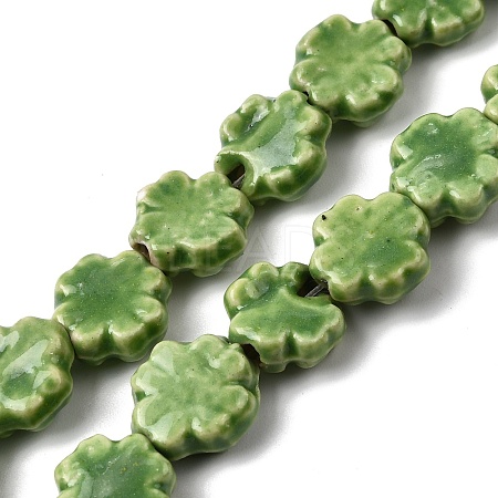 Handmade Porcelain Beads Strands PORC-K010-05B-1