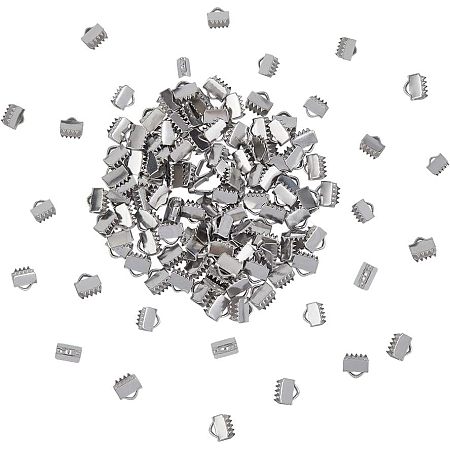304 Stainless Steel Ribbon Crimp Ends STAS-UN0001-97A-1