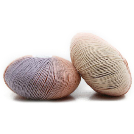 Rainbow Single-strand Dyed Thread Gradient Color Pure Wool Thread YCOR-PW0001-001C-1