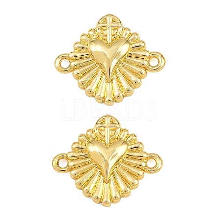 Brass Connector Charms KK-CBA57A9-03G-02-1