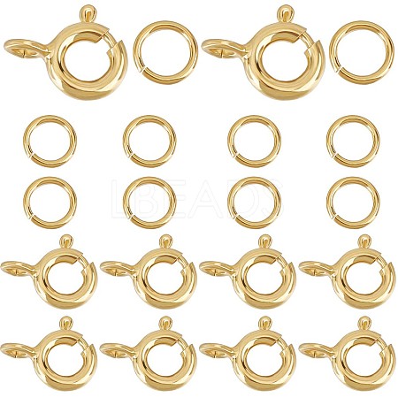 10Pcs 925 Sterling Silver Spring Ring Clasps STER-CN0001-22G-1