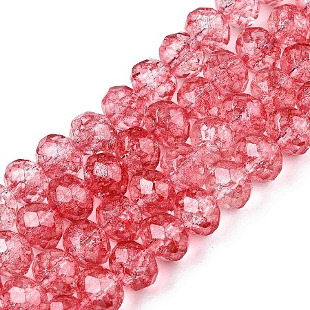 Transparent Glass Beads Strands X-GLAA-T023-6mm-A13-1