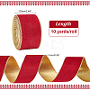 10 Yards Single Face Velvet Ribbons SRIB-WH0026-10B-2