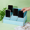 30-Grid Detachable Wooden Cell Phone Storage Box AJEW-WH0419-18-3