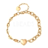 Women's 304 Stainless Steel Bracelets BJEW-H644-14G-1