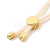 Half Finished Twisted Milan Rope Slider Bracelets FIND-G032-01G-09-4