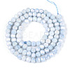 Anti-Tarnish Electroplate Glass Beads Strands EGLA-T021-4mm-15-07-2