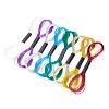 8 Skeins 8 Colors 6-Ply Polyester Metallic Embroidery Floss DIY-TAC0020-73-2