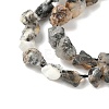 Raw Rough Natural African Black Opal Beads Strands G-M453-C05-4