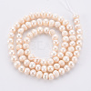 Natural Cultured Freshwater Pearl Beads Strands X-PEAR-N010-006-3