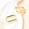 Brass Huggie Hoop Earrings LS-EJEW-F245-04G-A-1