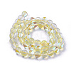 Synthetic Moonstone Beads Strands G-F143-6mm-13-2