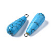 Synthetic Turquoise Pendants G-S356-18A-3