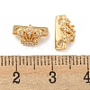Brass Cubic Zirconia Beads KKB-L215-038LG-3