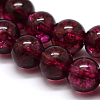 Dyed Round Natural Crackle Quartz Beads Strands G-K084-8mm-02B-2