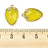Natural Korea Jade Faceted Pendants G-M431-06G-10-3